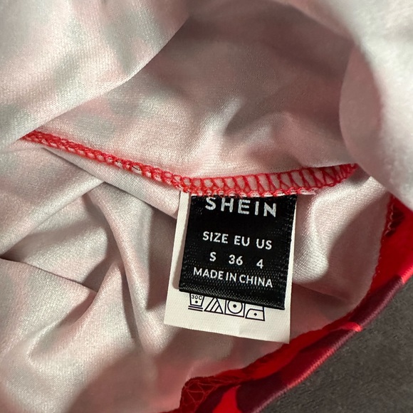 SEXY RED LEOPARD DRESS LONG SLEEVE BODYCON STRETCH - Picture 3 of 4